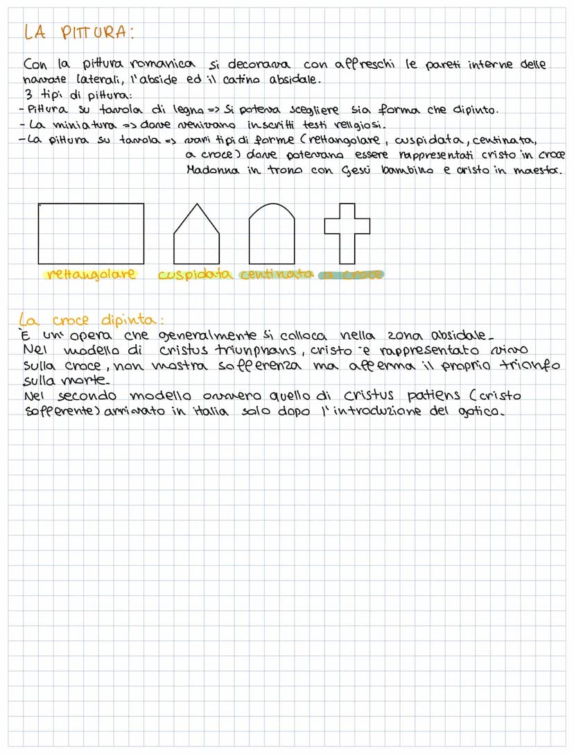 L'arte romanica
L ARCHITETTURA → sviluppata nel 11/12 secolo (basso medioevo)
le caratteristiche costruttive dell'arte romanica si trovano s