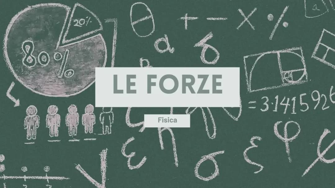 Le forze, l'equilibrio e le leve