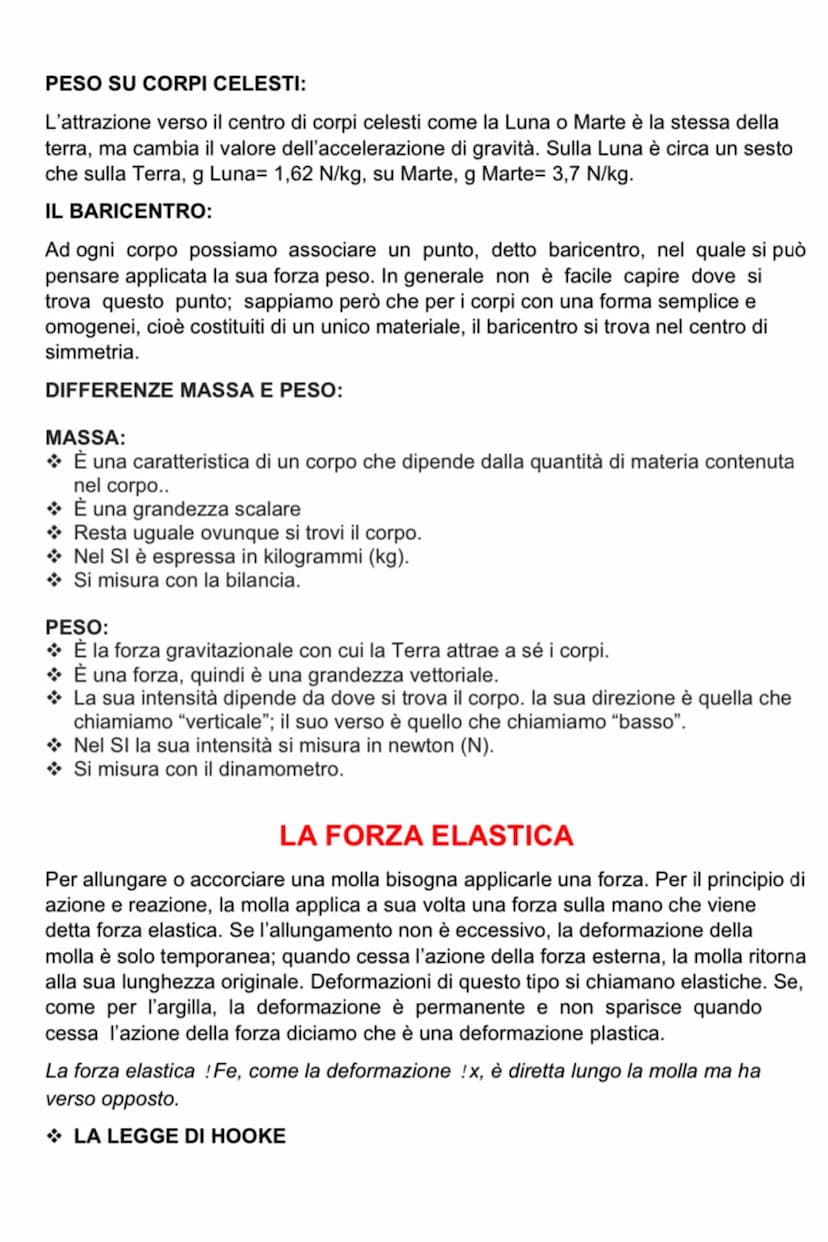 LA FORZA
→ Una forza è un'azione esercitata da un corpo su un altro corpo.
Questo significa che tutte le volte che c'è una forza c'è un corp