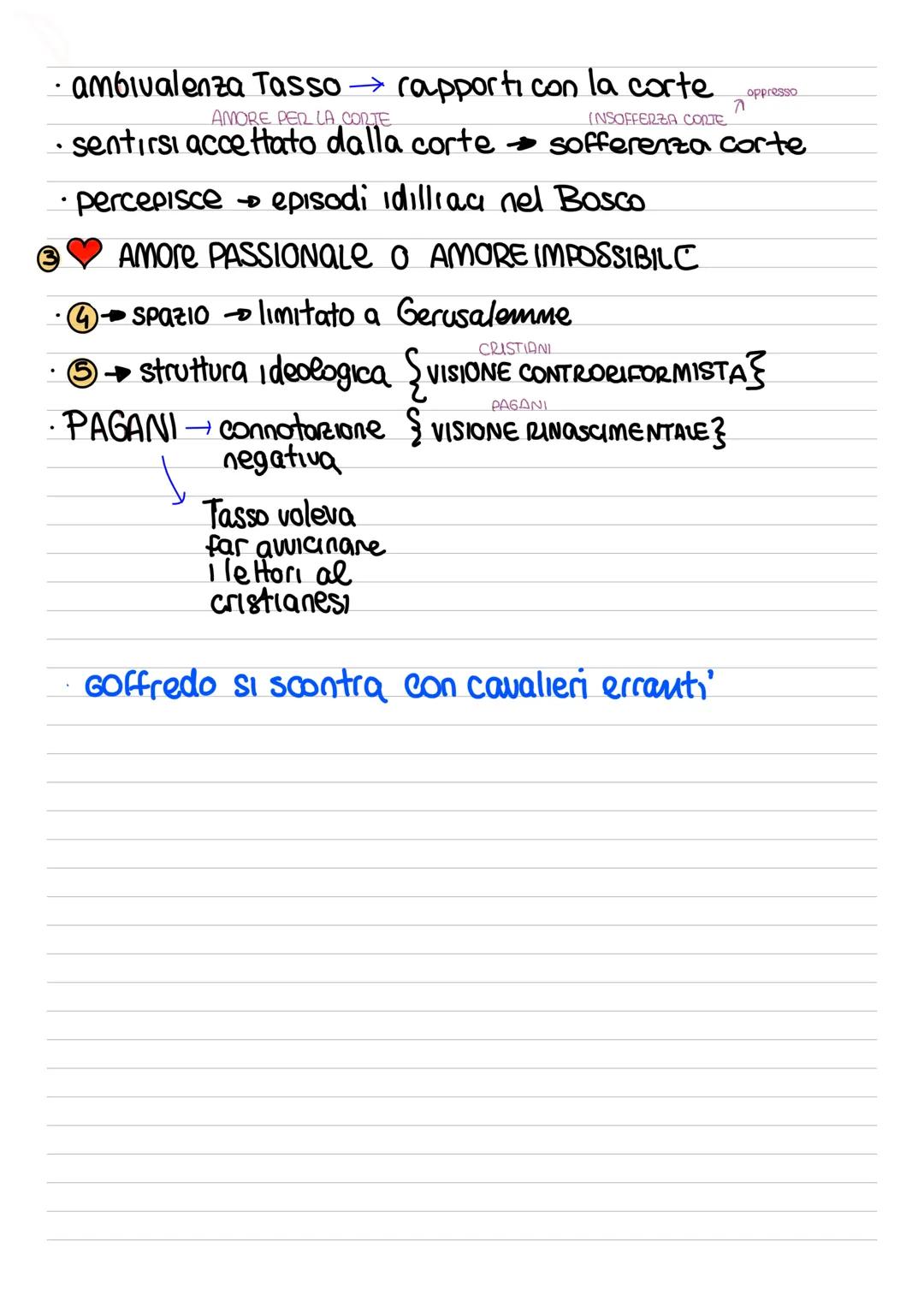 Torquato Tasso
• nasce a Sorrento → 1544
O
- Bernardo segretario del principe di Salerno
Porzia de Rossi discendente nobile casata pistolese