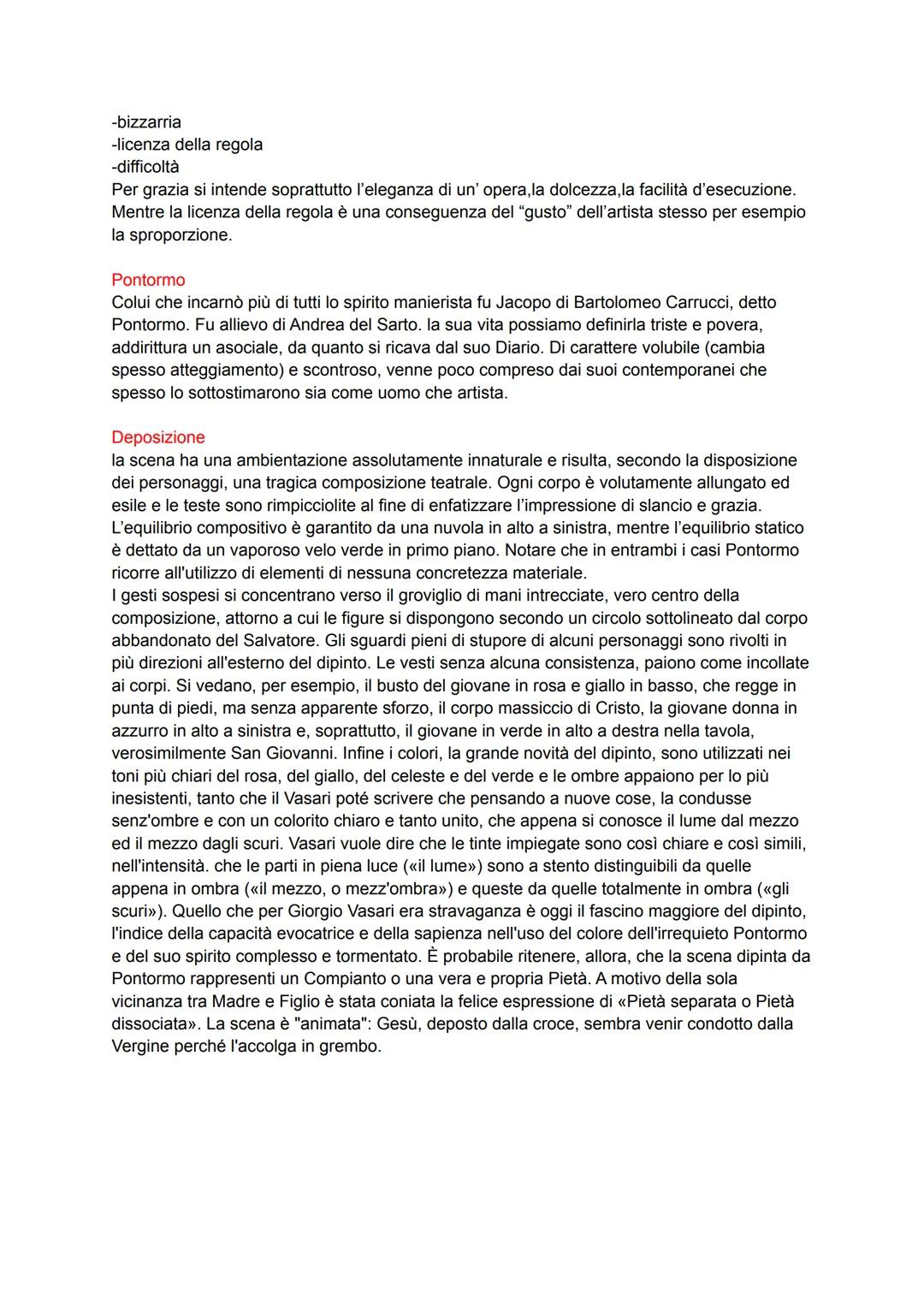Verso il manierismo Andrea del Sarto
figlio di un sarto Andrea di Agnolo nasce a Firenze nel 1486, appena 24enne inizia l'attività
pittorica
