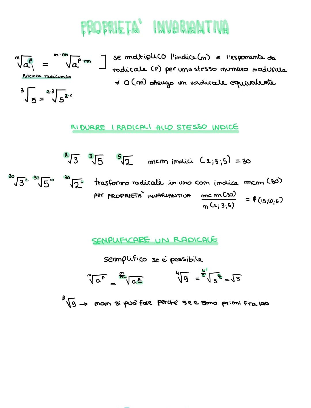 INDICE
Solo avaneri
maturati
se mom si vede
vale 2
RADICALE
$\sqrt[m]{a} = b$
RAPICANDO
$\sqrt[m]{a} = b <=> b^m=a$
Se e solo se
$\sqrt[2]{-
