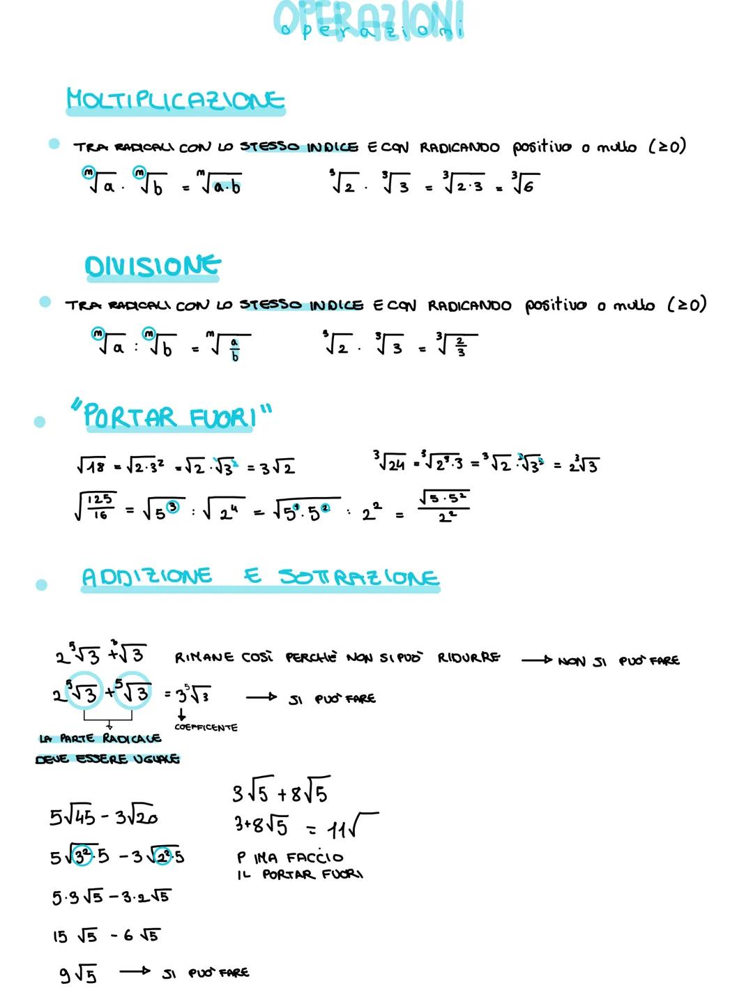 INDICE
Solo avaneri
maturati
se mom si vede
vale 2
RADICALE
$\sqrt[m]{a} = b$
RAPICANDO
$\sqrt[m]{a} = b <=> b^m=a$
Se e solo se
$\sqrt[2]{-
