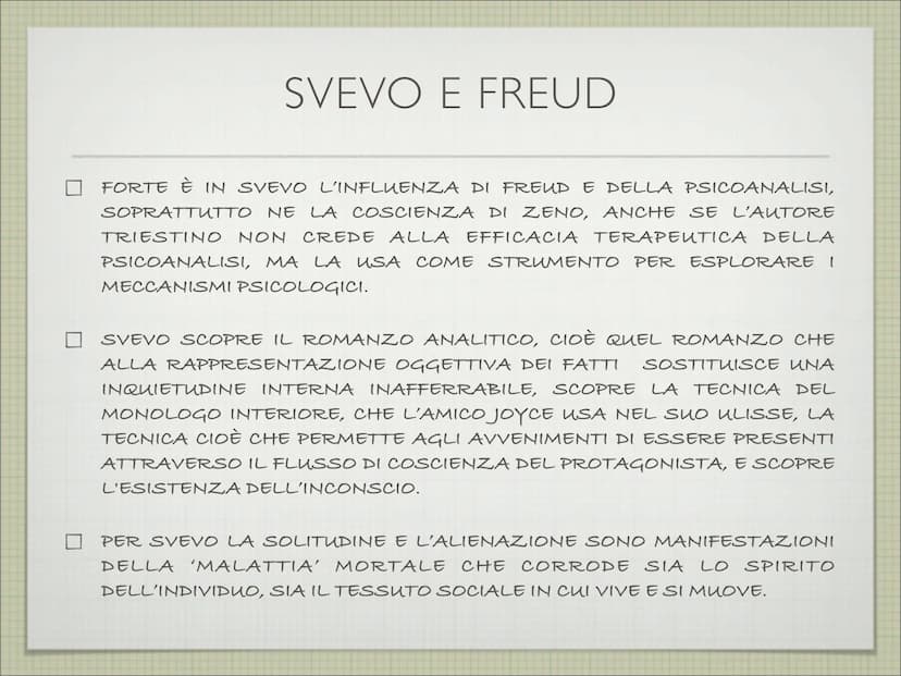 ITALO SVEVO
(1861-1928)
A CURA DI MARIA ELISABETTA LORICCHIO LA VITA
ITALO SVEVO, CHE NASCE A TRIESTE NEL 1861, È LO PSEUDONIMO DI
ETTORE SC