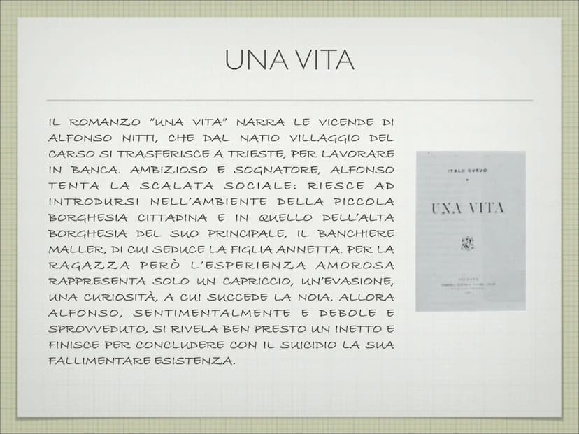 ITALO SVEVO
(1861-1928)
A CURA DI MARIA ELISABETTA LORICCHIO LA VITA
ITALO SVEVO, CHE NASCE A TRIESTE NEL 1861, È LO PSEUDONIMO DI
ETTORE SC
