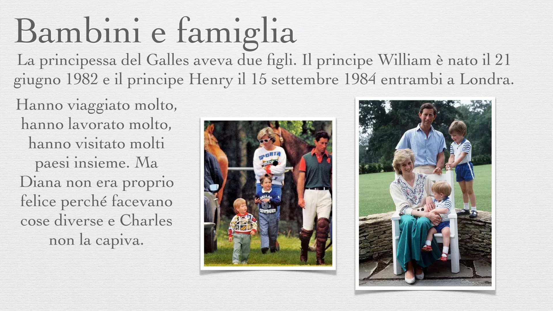 Lady Diana L'infanzia
Diana Spencer nasce il 1 luglio 1961 in Inghilterra e ha due sorelle più
grandi e un fratello minore
3
Para
The Prince