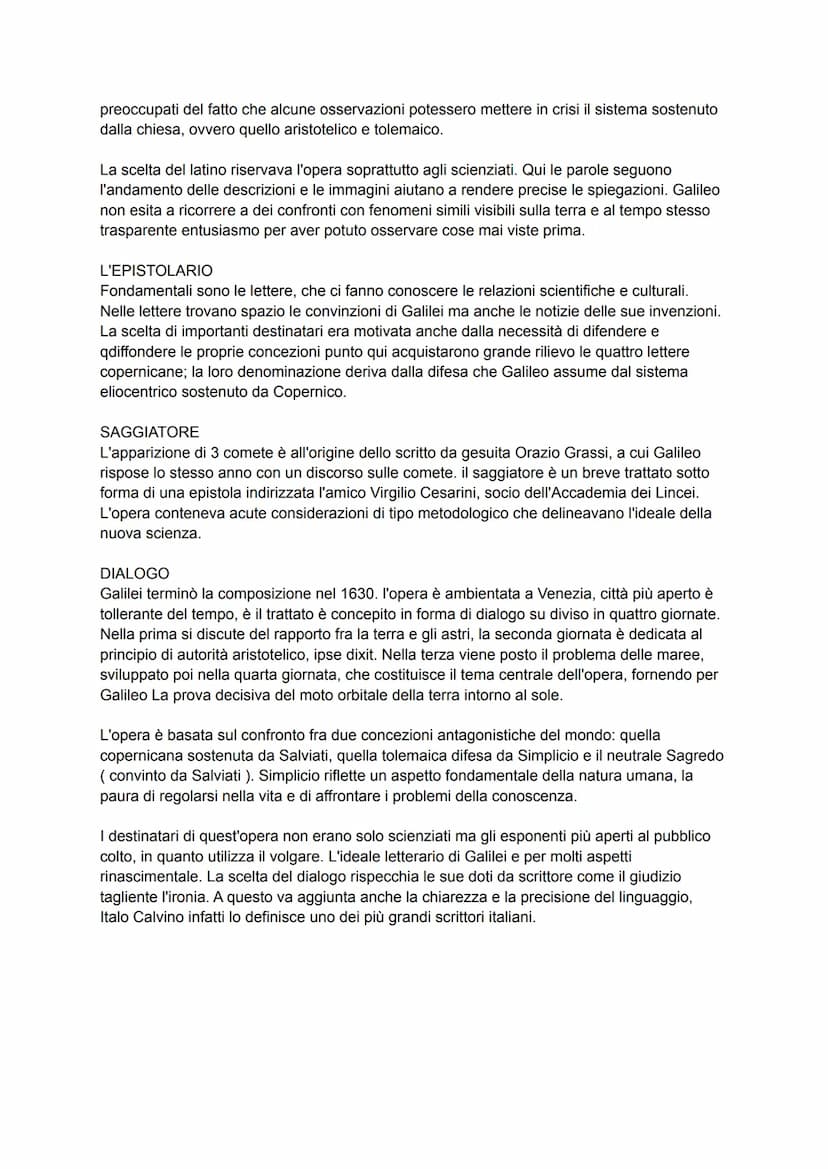 LA VITA
Galileo Galilei nasce a Pisa nel 1564. Ebbe una raffinata educazione artistica e letteraria. A
Pisa inizia in studi di medicina, che
