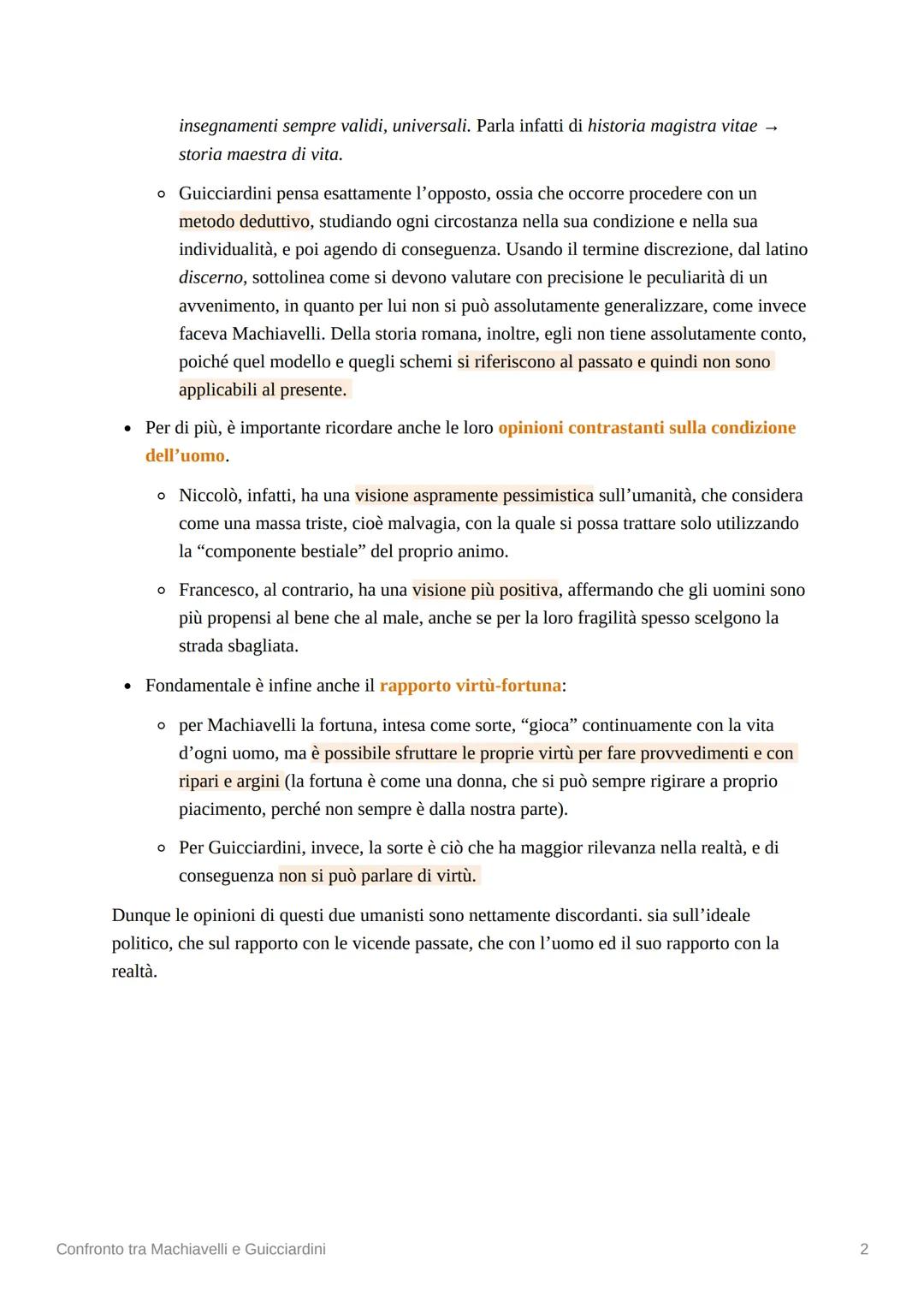 VS
Confronto tra Machiavelli e
Guicciardini
Niccolò Machiavelli e Francesco Guicciardini sono due importanti umanisti vissuti a cavallo
tra 