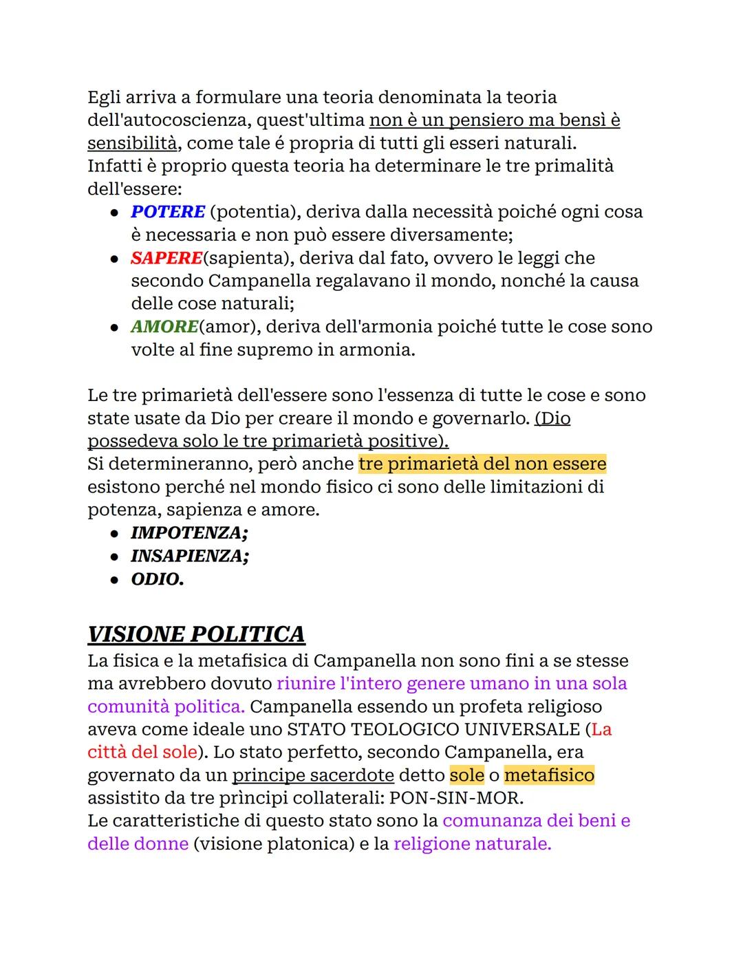 TOMMASO CAMPANELLA (1568-1629)
VITA
Tommaso Campanella nasce a Stilo, in Calabria, nel 1568. Da
adolescente entra nell'ordine domenicano, in