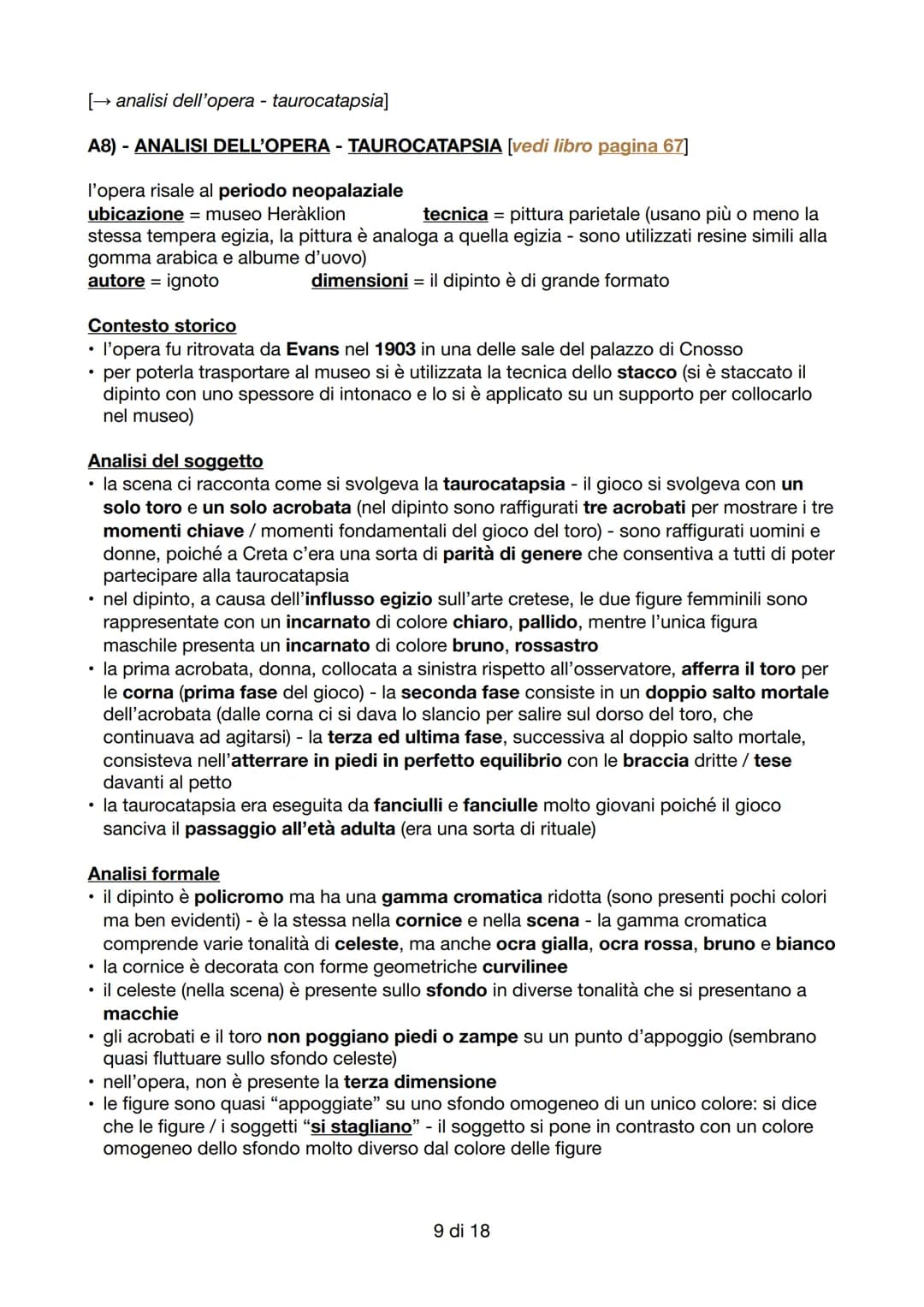 ARTE DEL MEDITERRANEO ORIENTALE
(dal libro, pagina 64)
A) - LA CIVILTÀ CRETESE
●
si sviluppa sull'isola di Creta; la civiltà è detta anche m