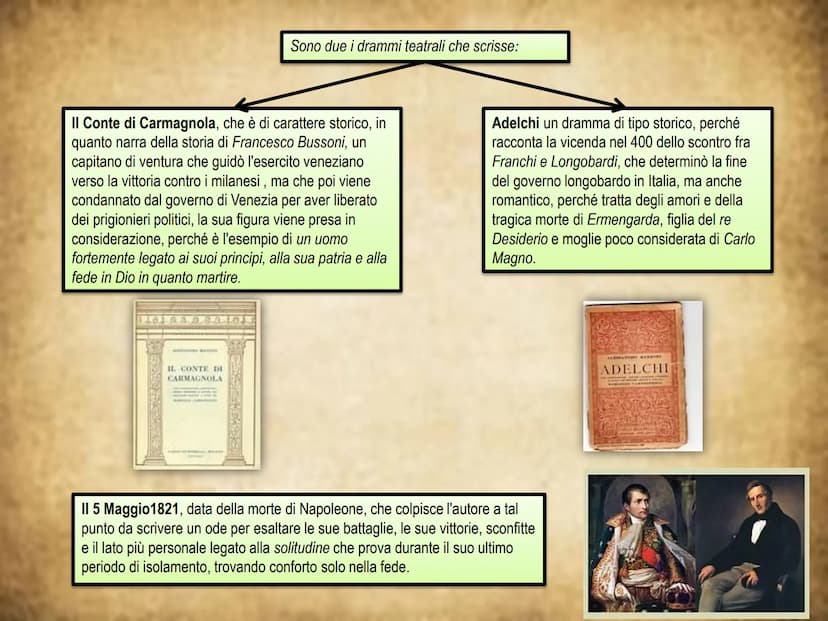 Alessandro Manzoni Vita
Manzoni nasce alla fine del 1700 in una famiglia complicata: la madre è Giulia Beccaria, che
sposa il conte Pietro M