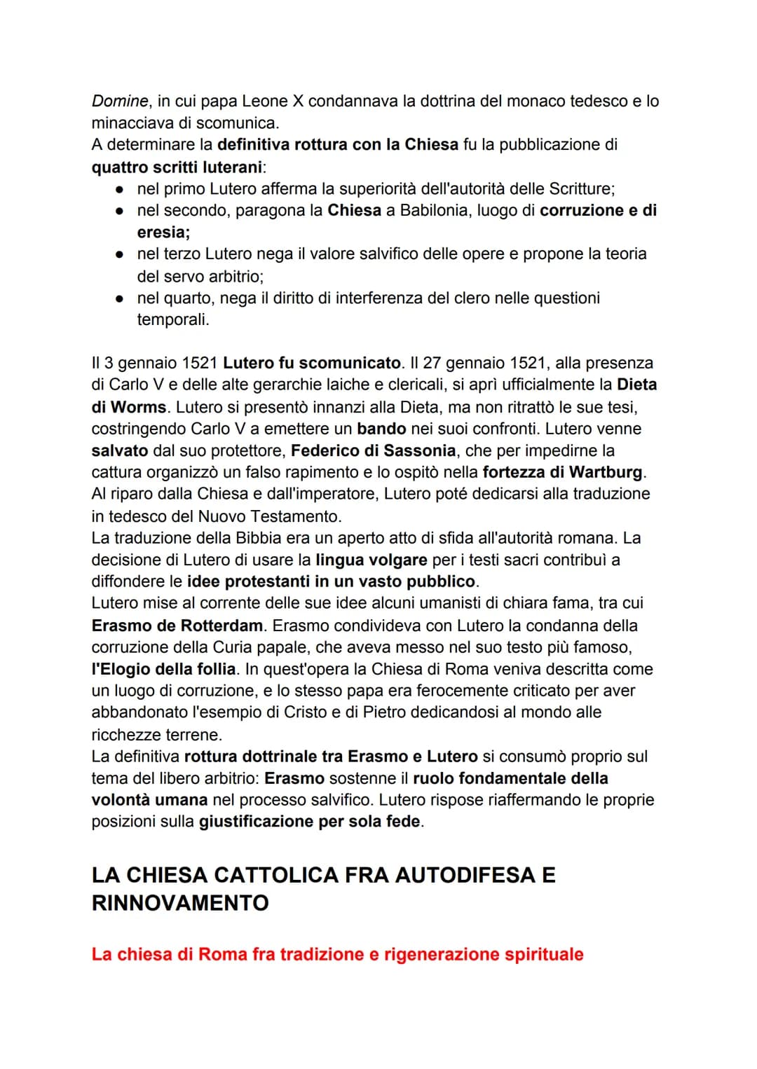 LA RIFORMA IN GERMANIA
Contro la corruzione della chiesa: la protesta di Lutero
In Germania, all'inizio del XVI secolo, le proteste e la rib