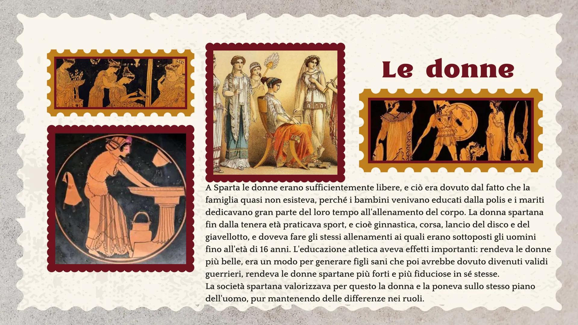 # Sparta e Atene # Sparta

Sparta era il capoluogo della Laconia (oggi il
Peloponneso meridionale) terra ricca di cereali, vigne
e uliveti. 