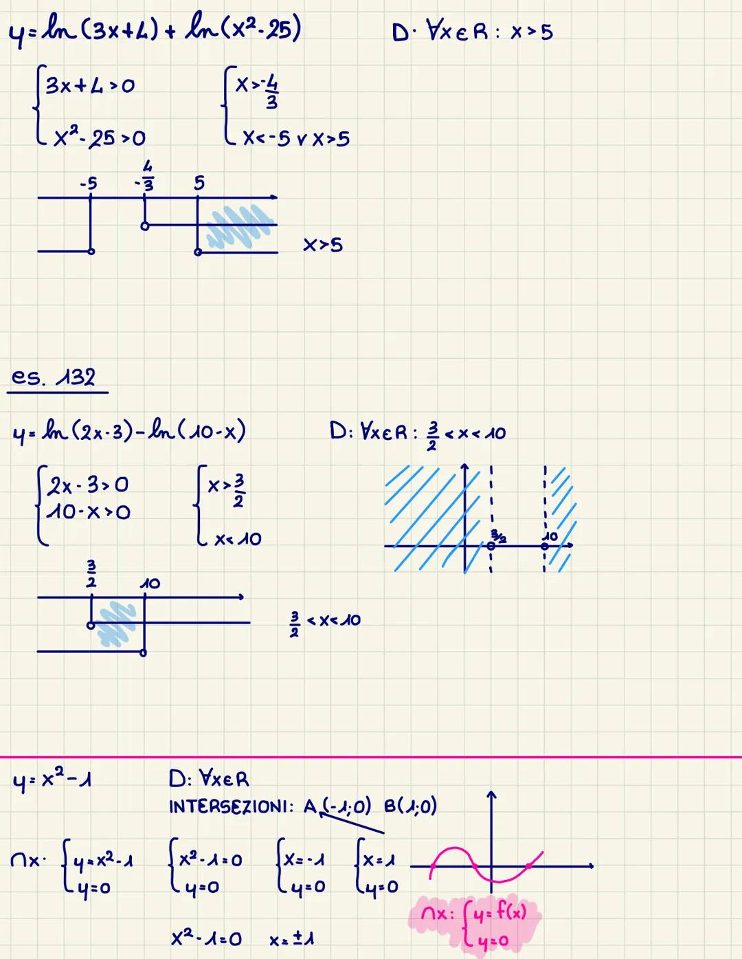 INTERVALLI E INTORNI
es. 72 pag. 32
x² +1
2x+5
4 =
s. 73 pag. 33
32
X-
X²+7x+12
4 =
es.
_4=
74
pag. 32
X+1
x2+2x+4
3
4= √x-1
D: VXER
FRAZION