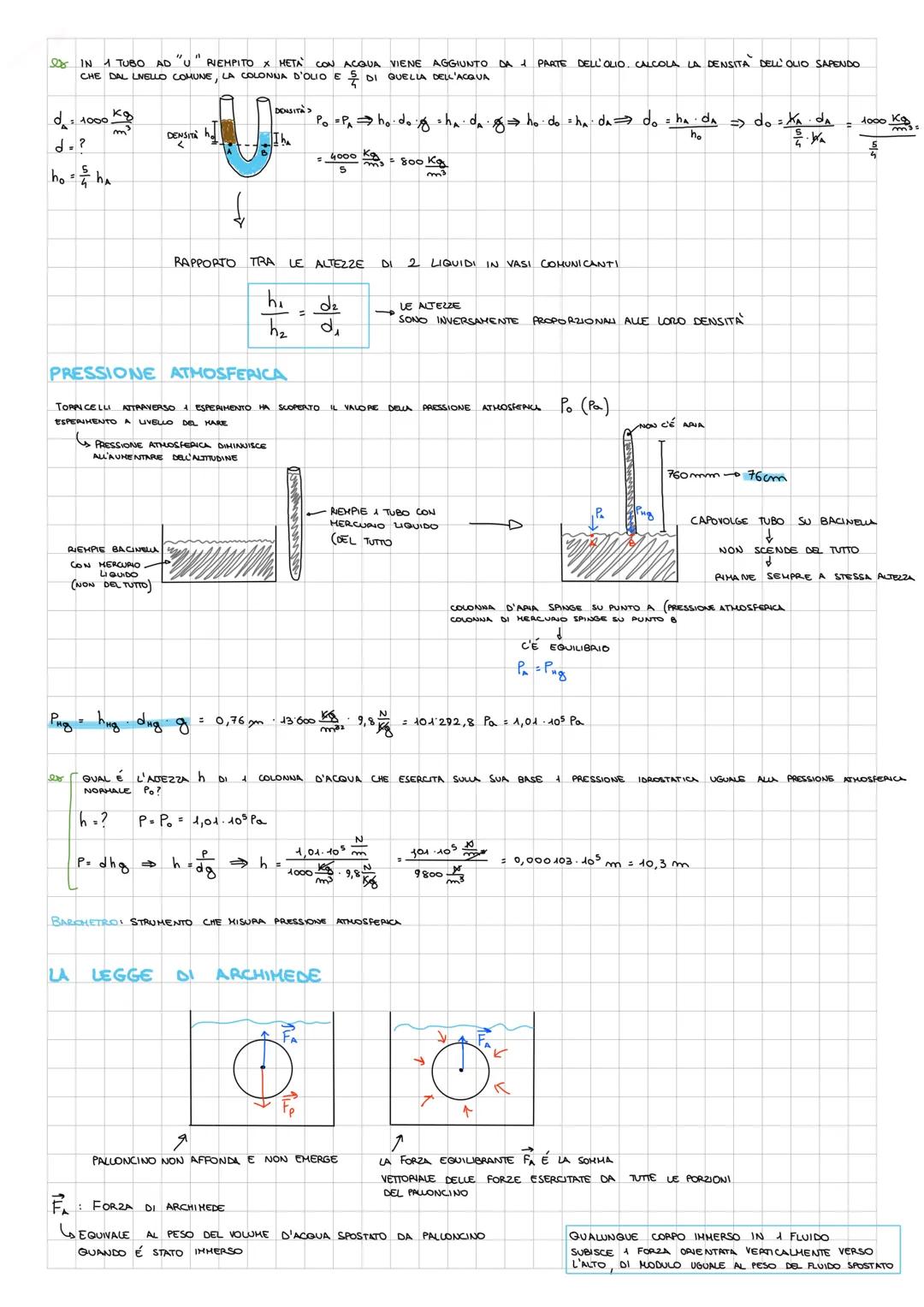FLUIDO STATICA SI OCCUPA DELLE SITUAZIONI NELLE QUALI + FLUIDO É IN EQUILIBRIO
I UGUIDI E I GAS X FORMA E VOLUME SONO DA
LA PRESSIONE
(FORZA