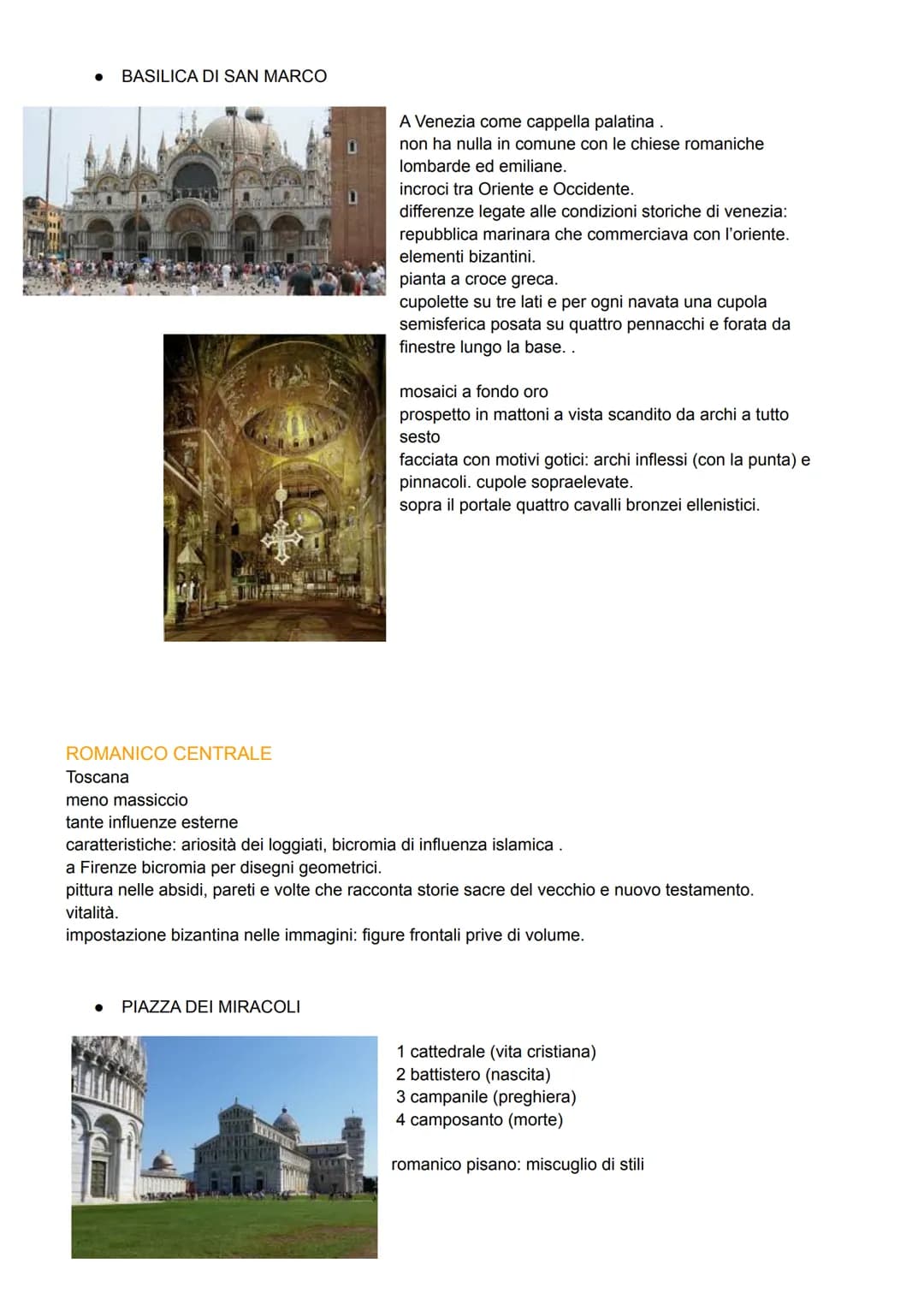 ROMANICO
ROMANICO SETTENTRIONALE
● basilica Sant'ambrogio
● cattedrale San Geminiano
• Battistero di Parma
•
Deposizione
● basilica di san m