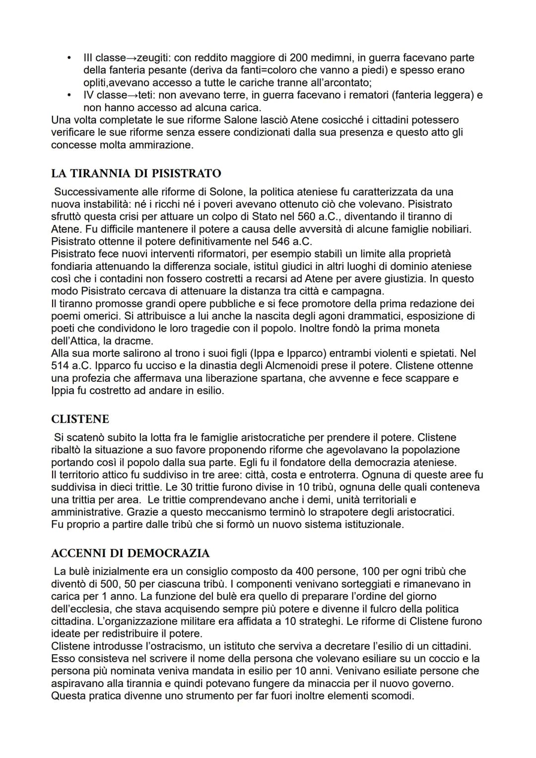 lezione del 10/02/23
L'ORIGINI DI ATENE
I suoi abitanti erano di origine ionica e la città sorgeva a poca distanza dal mare, poiché si
trova