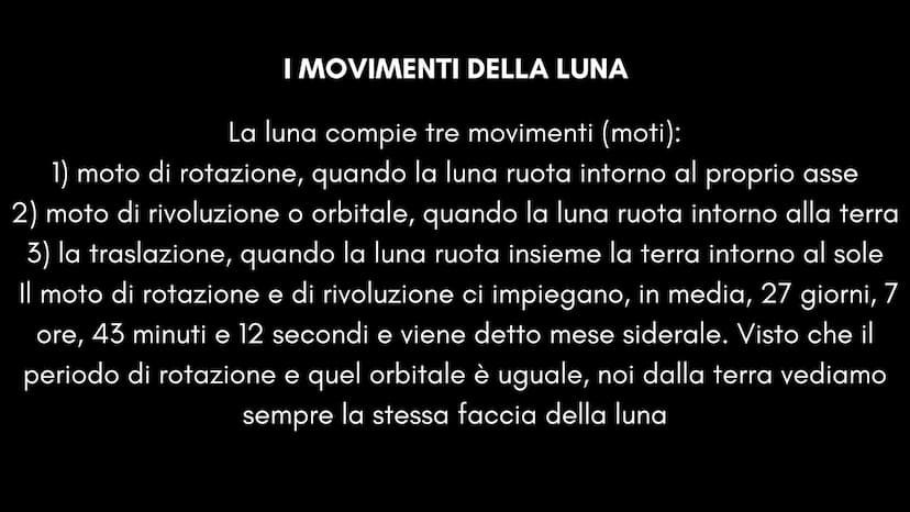 Luna
/lūna/
l'unico satellite naturale della
Terra, illuminata dal sole.
che da sempre è stato oggetto di
ispirazione per cantanti e poeti C