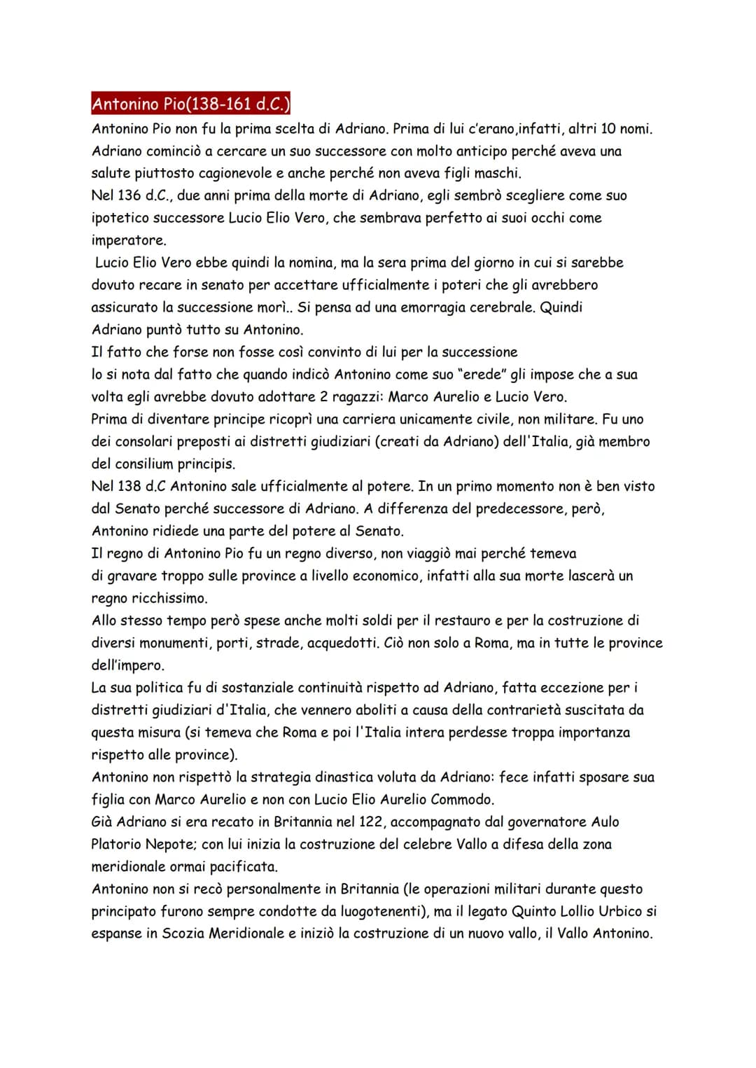Domiziano(81-96 d.C.)
A differenza di suo padre e di suo fratello, Domiziano non venne visto di buon occhio
dagli storici. Questo perché ven