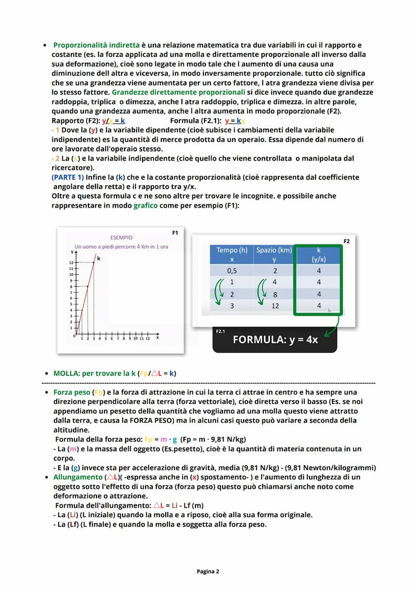 FISICA (LABORATORIO)
SCOPO
L
●
Verificare la legge di Hooke e Rappresentare in modo grafico la proporzionalità indiretta e la
reazione linea
