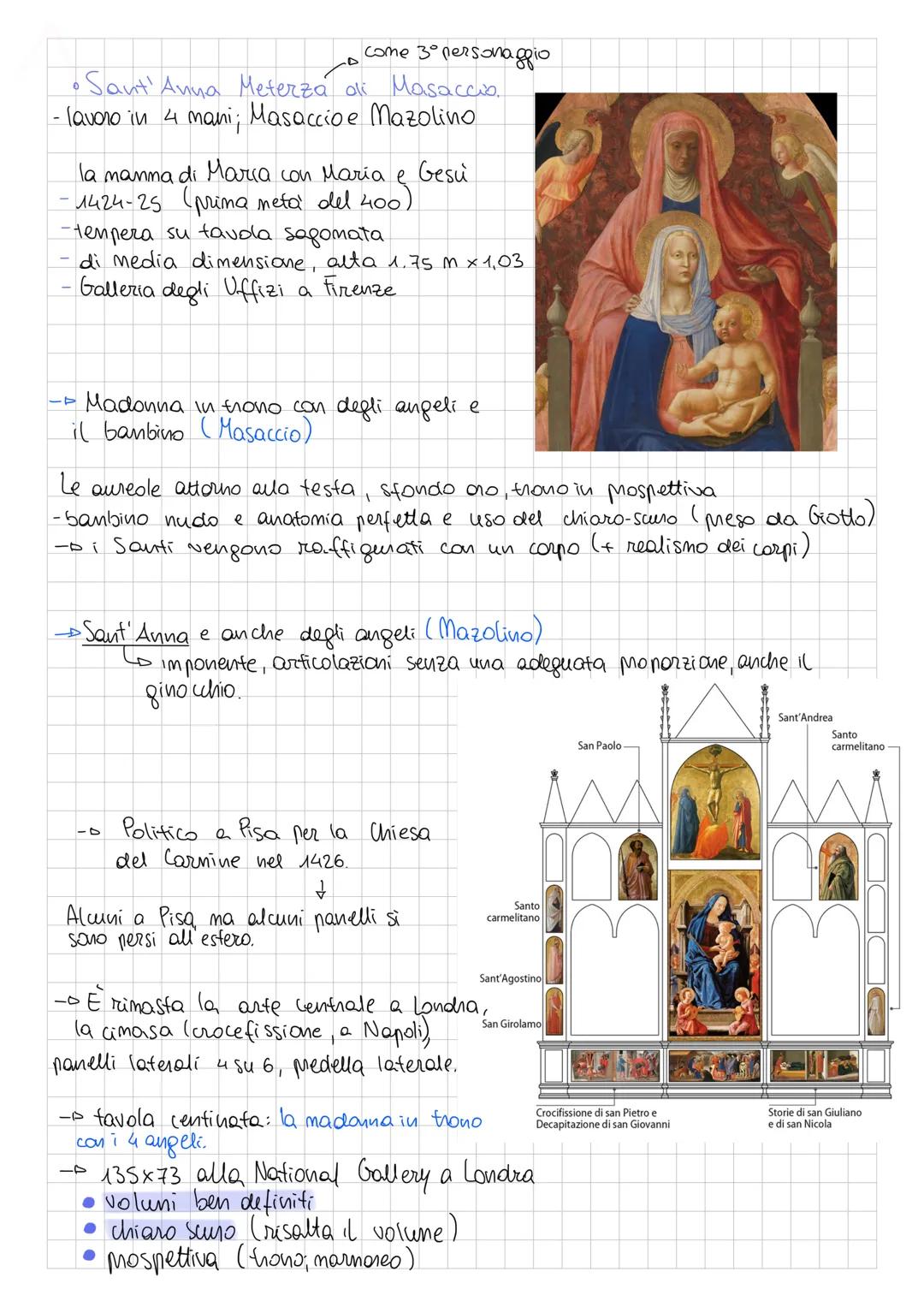 MASACCIO
1401 nasce e muore nel 1428. Nasce a San Giovanni in Pandorno e
muore a Roma (lavorava a un cido di affneschi)
- Tommaso di Giovann