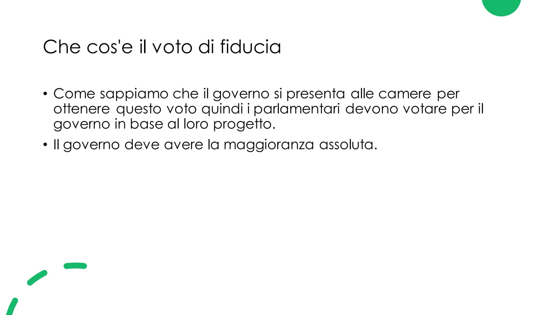 Il Governo
Musta
еее
☐ Il governo
●
Il governo è composto dal presidente del consiglio e dai Ministri
Ministri con portafoglio: ministri che