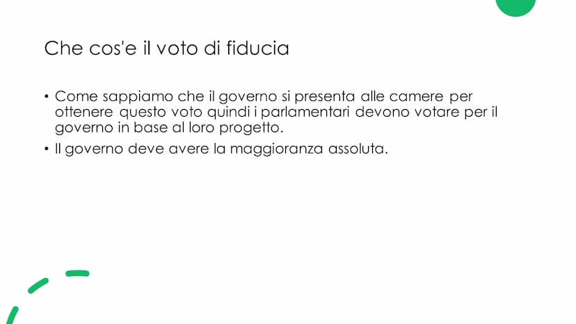 Il Governo
Musta
еее
☐ Il governo
●
Il governo è composto dal presidente del consiglio e dai Ministri
Ministri con portafoglio: ministri che