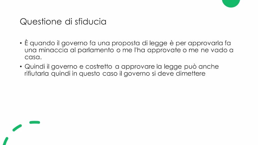 Il Governo
Musta
еее
☐ Il governo
●
Il governo è composto dal presidente del consiglio e dai Ministri
Ministri con portafoglio: ministri che