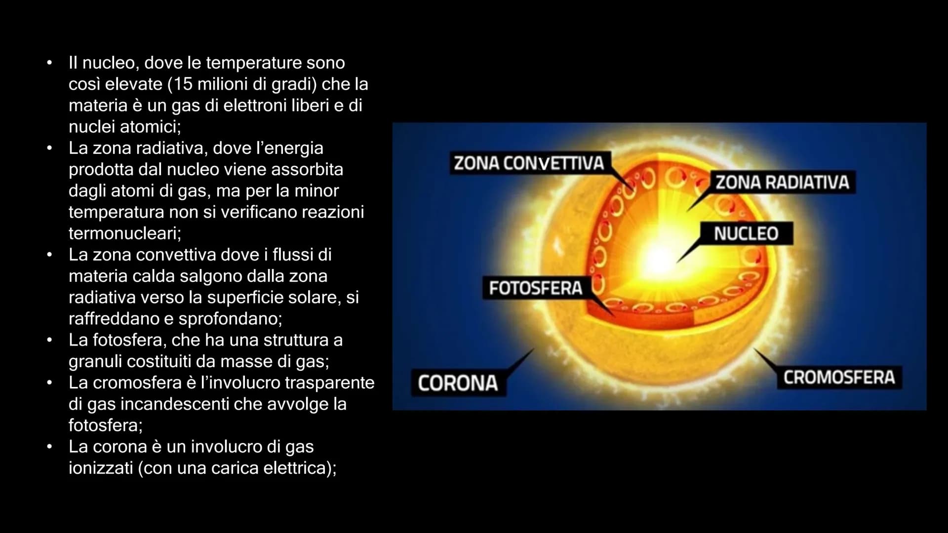 ETOS
11 Il Sole è un enorme stella, costituita da sostanze
gassose, soprattutto idrogeno ed elio. Produce un
elevata quantità di energia att