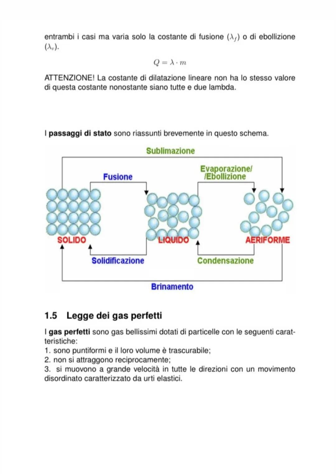 
<p>Prima di iniziare dobbiamo definire la temperatura e il calore:</p>
<ul>
<li>La Temperatura è un indice dello stato di agitazione termic