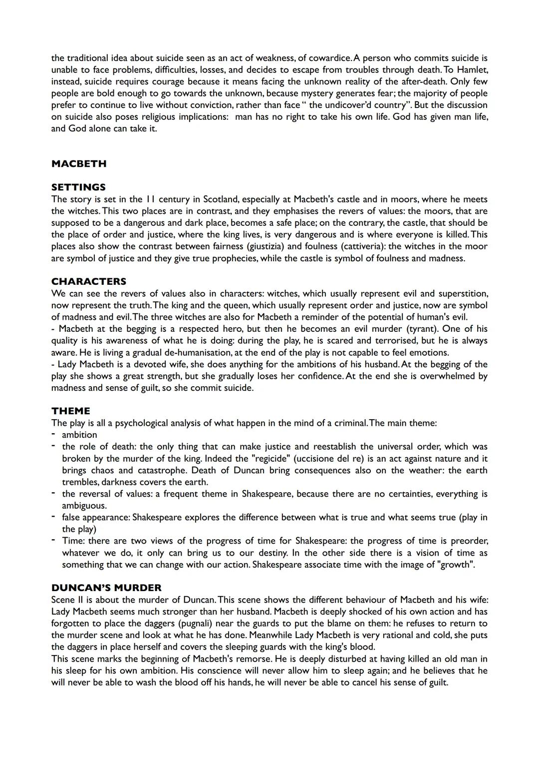# HAMLET

## Setting

The story of Hamlet is set in the late Middle Ages (14th and 15th centuries) in and around the royal castle
in Elsinor