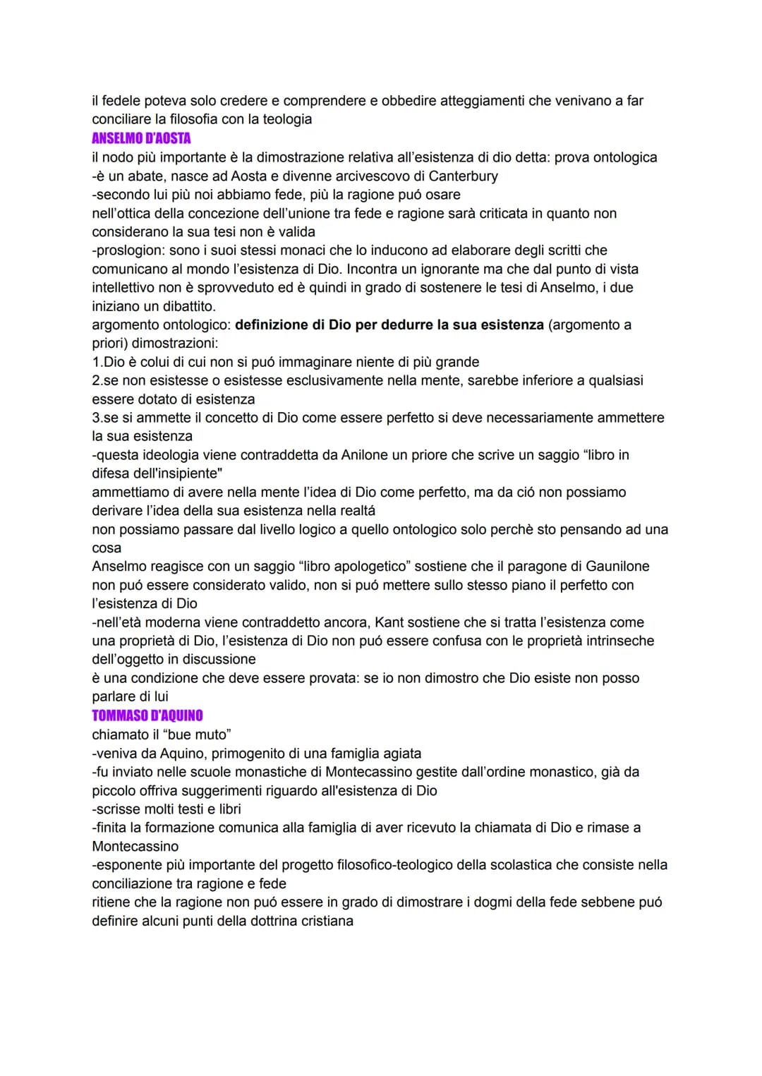 LA SCOLASTICA
-nuova corrente culturale e filosofica che tratta i temi di fede e ragione
si tratta di una filosofia cristiana che nasce nel 