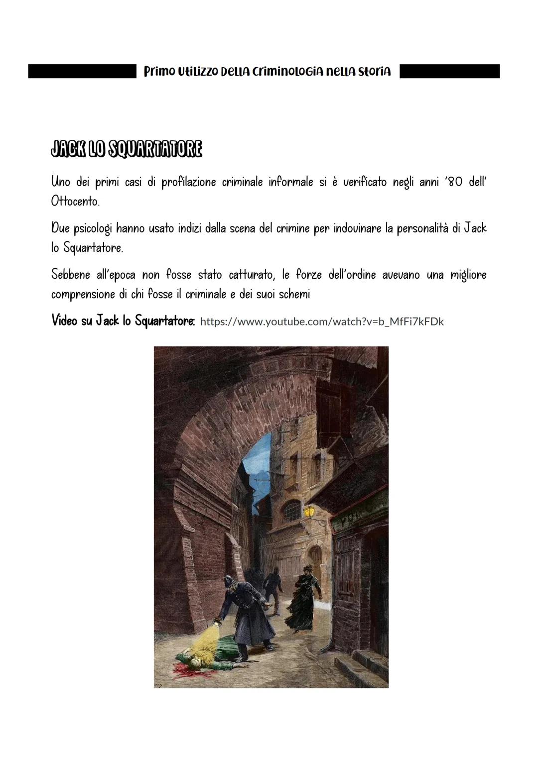 CriminoLoGiA (MODULO 3)
Sebbene il concetto di "criminal profiling" sembri complicato, ha un obiettivo fondamentale:
raccogliere prove sulla
