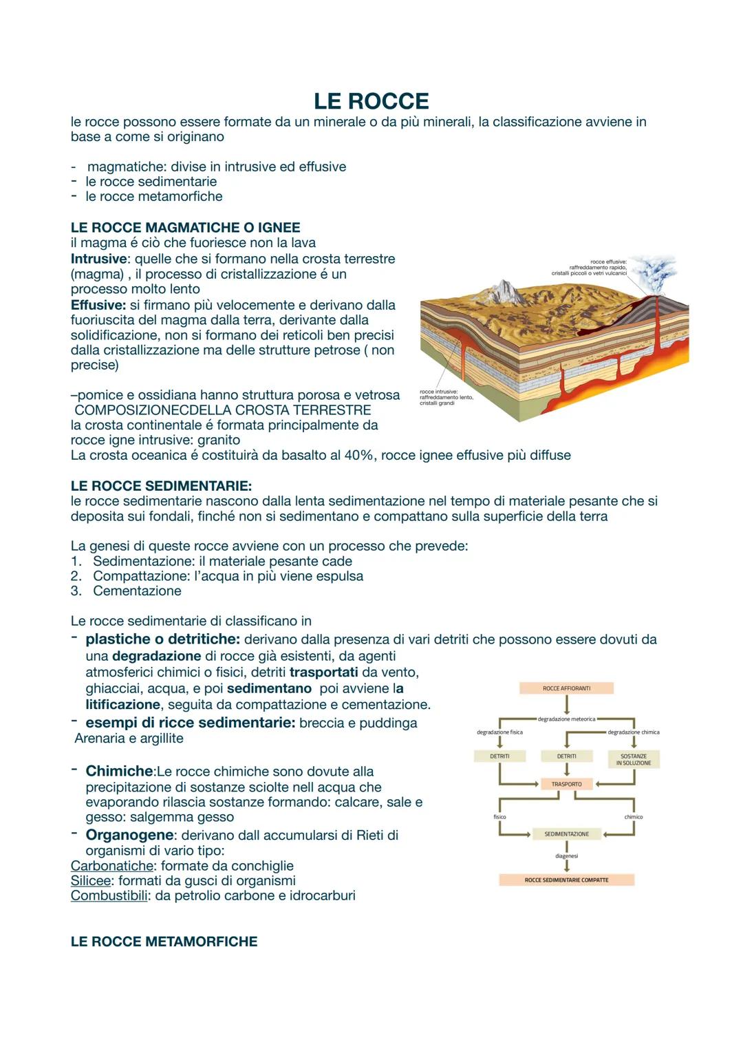 unità-
di base
I minerali sono solidi naturali cristallini (o non) con composizione chimica fissa o variabili,
generalmente inorganici ma po