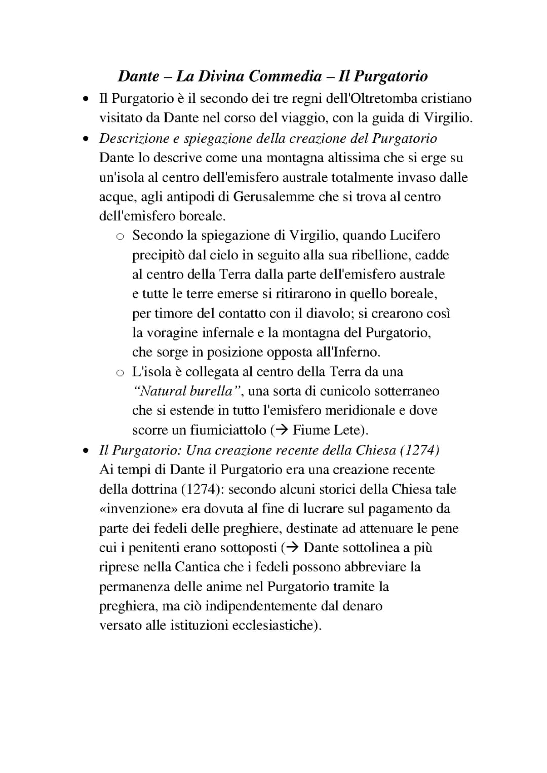 Dante - La Divina Commedia - Il Purgatorio