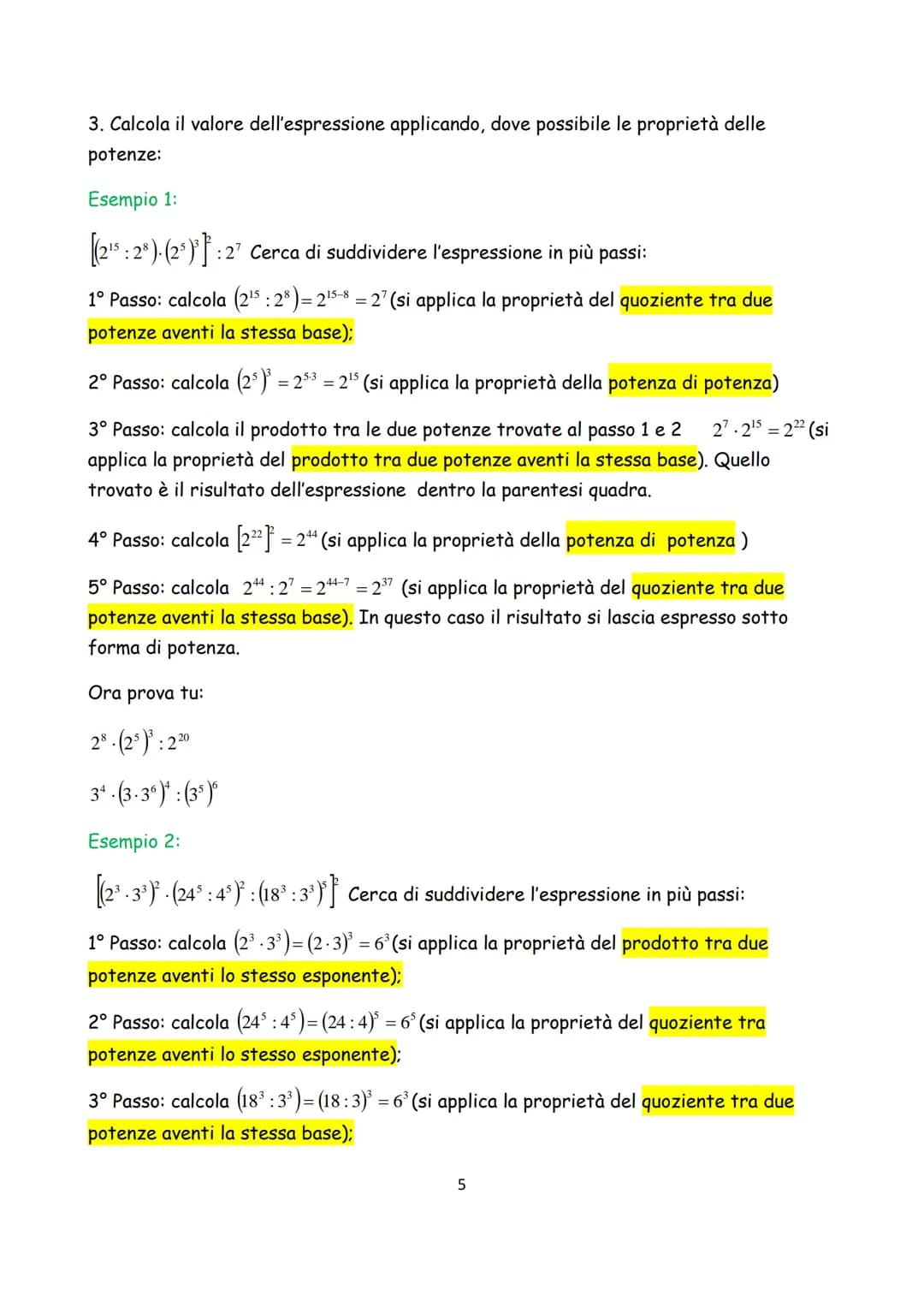ESERCIZI DI RIPASSO DI
MATEMATICA
1 In queste pagine troverai una serie di esercizi di ripasso su
argomenti trattati nel corso dei tuoi stud