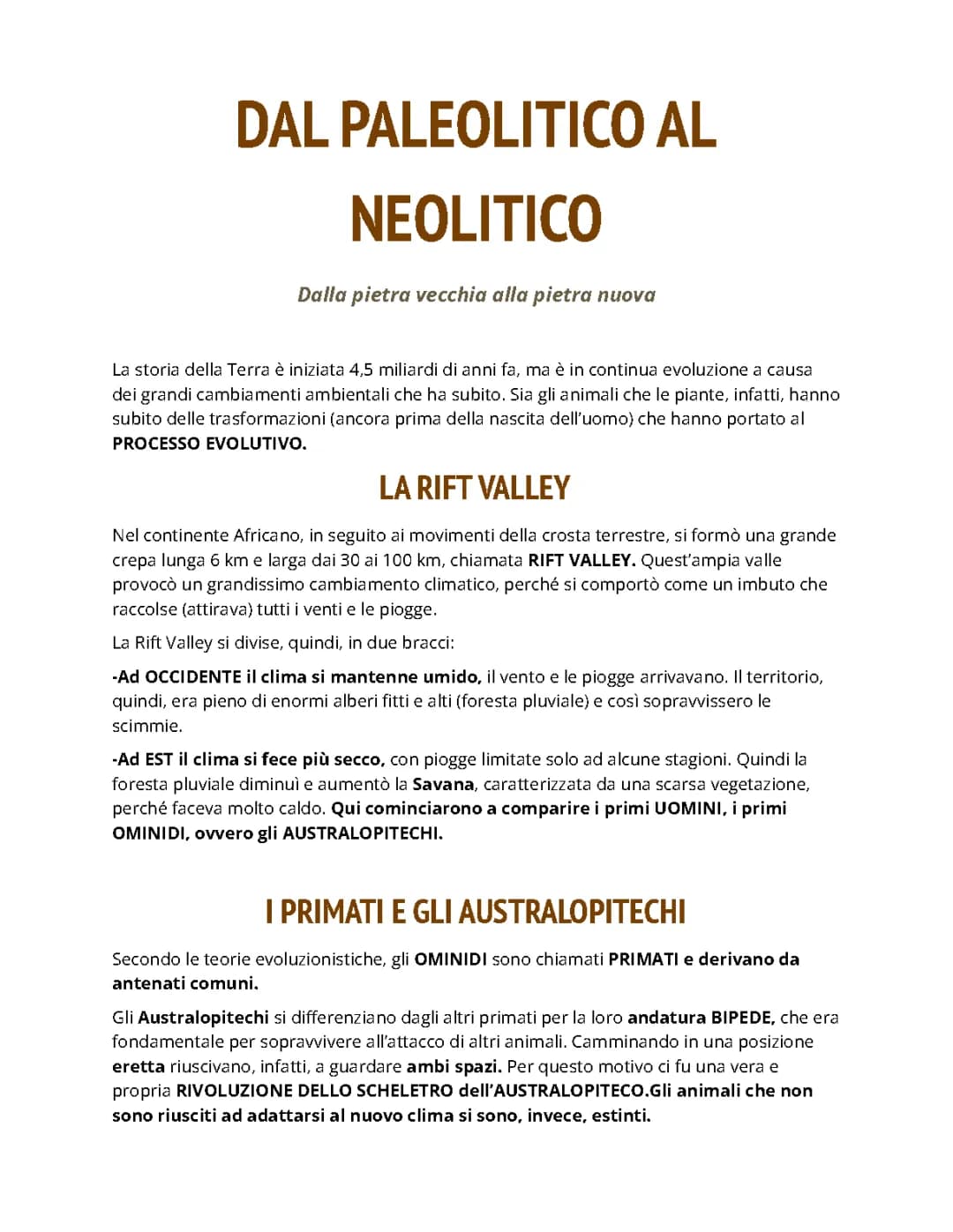 Dal Paleolitico al Neolitico, I Sumeri, I Babilonesi