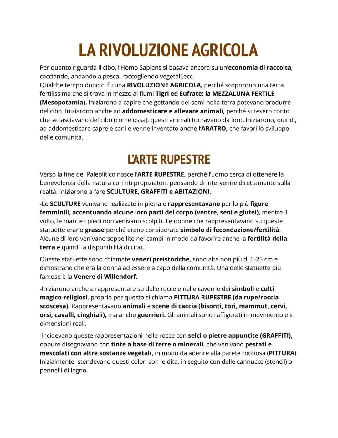 DAL PALEOLITICO AL
NEOLITICO
Dalla pietra vecchia alla pietra nuova
La storia della Terra è iniziata 4,5 miliardi di anni fa, ma è in contin