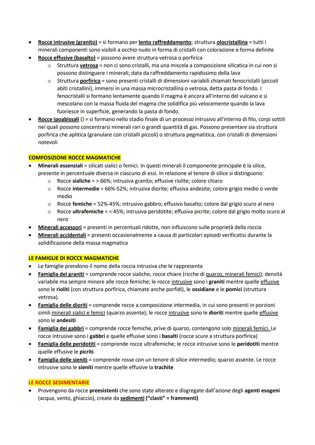 CARATTERISTICHE
Corpi inorganici naturali = formati in seguito a processi spontanei
sono solidi naturali cristallini caratterizzati elevato 