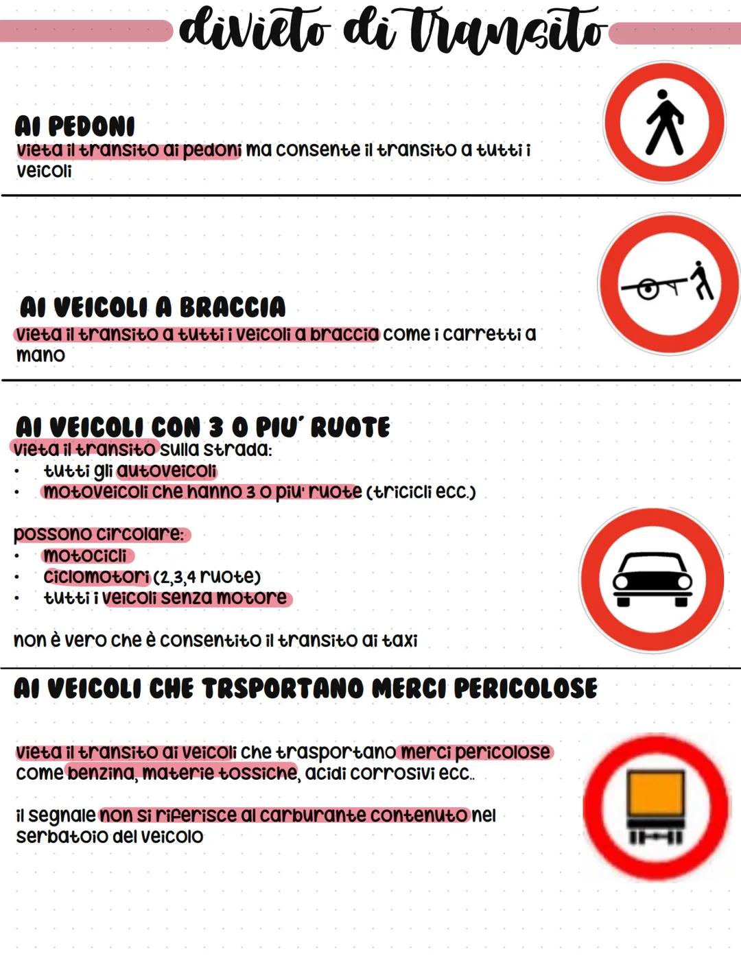 SEGNALI DI LUIERO
DIVIETO DI TRANSITO
Vieta il transito a tutti i veicoli in entrambi i sensi di
circolazione. vale anche per veicoli sprovv
