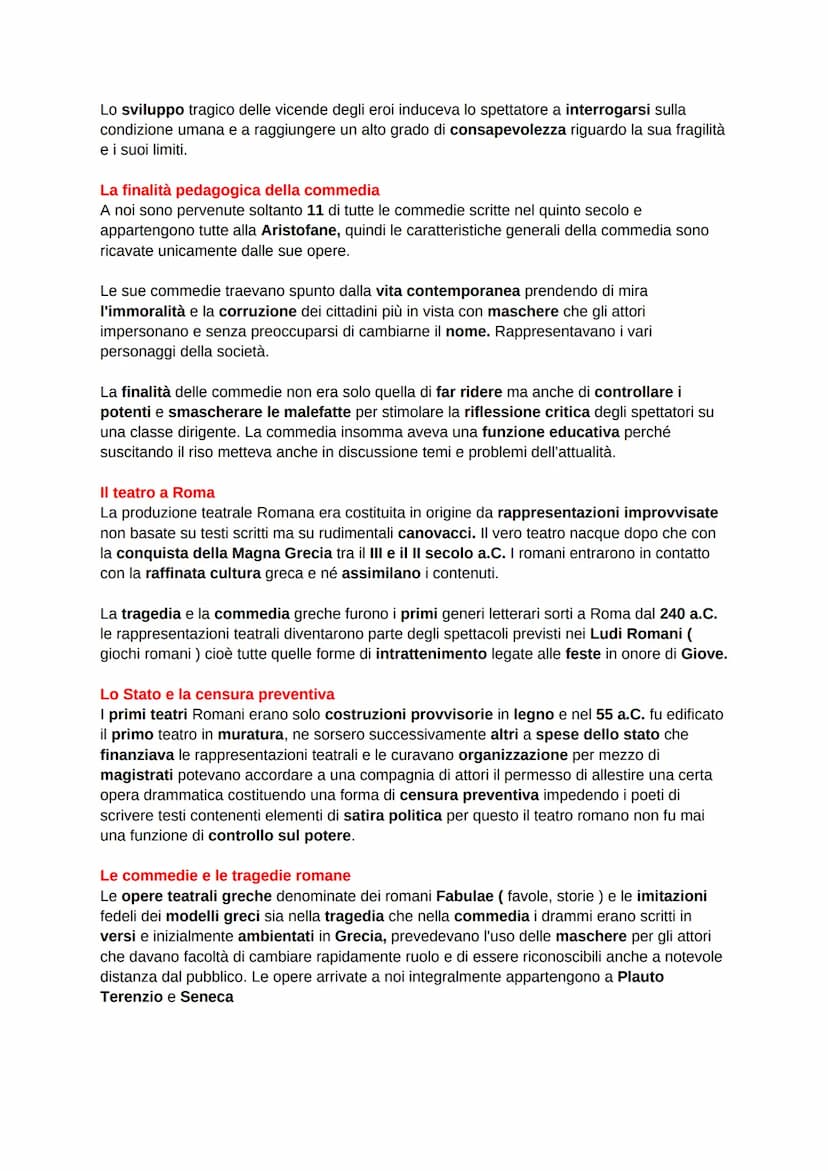 Le origini del teatro
Si conosce poco sulla vera nascita del teatro perché le testimonianze sono scarse,
probabilmente ha origini religiose: