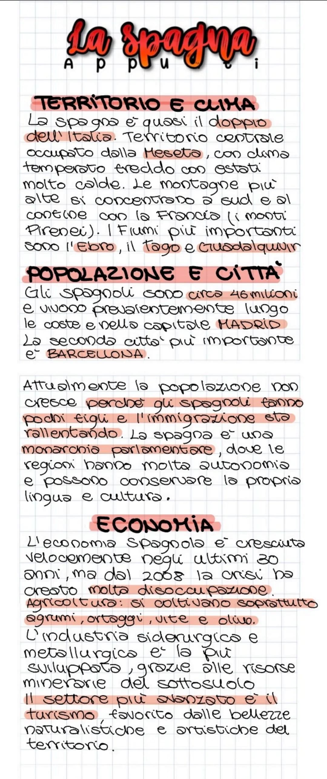 La
la Spagna
Ар
TERRITORIO E CLIMA
La spagna e quasi il doppio
dell' Italia. Territorio centrale
occupato dalla Meseta, con clima
temperato 