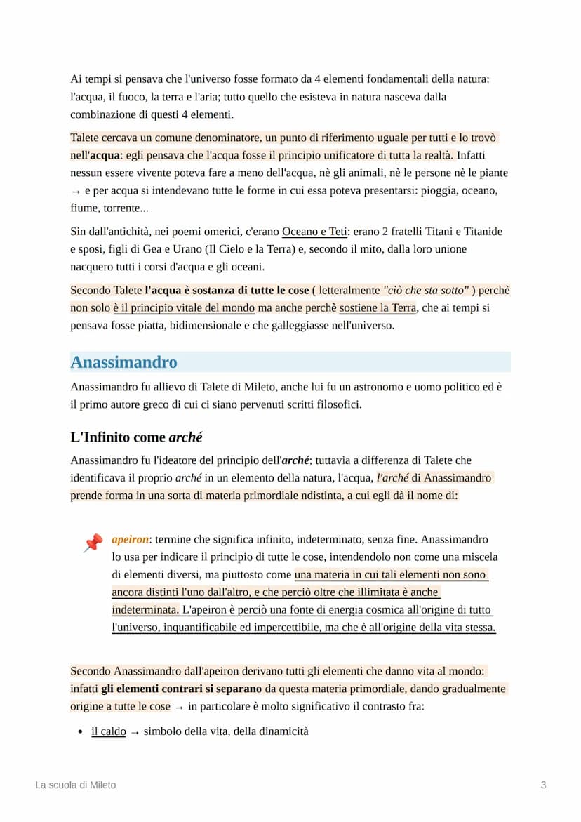 La scuola di Mileto
1. I primi filosofi
Prima dei grandi filosofi esistevano i cosiddetti prefilosofi, uomini saggi contemporanei che
ragion