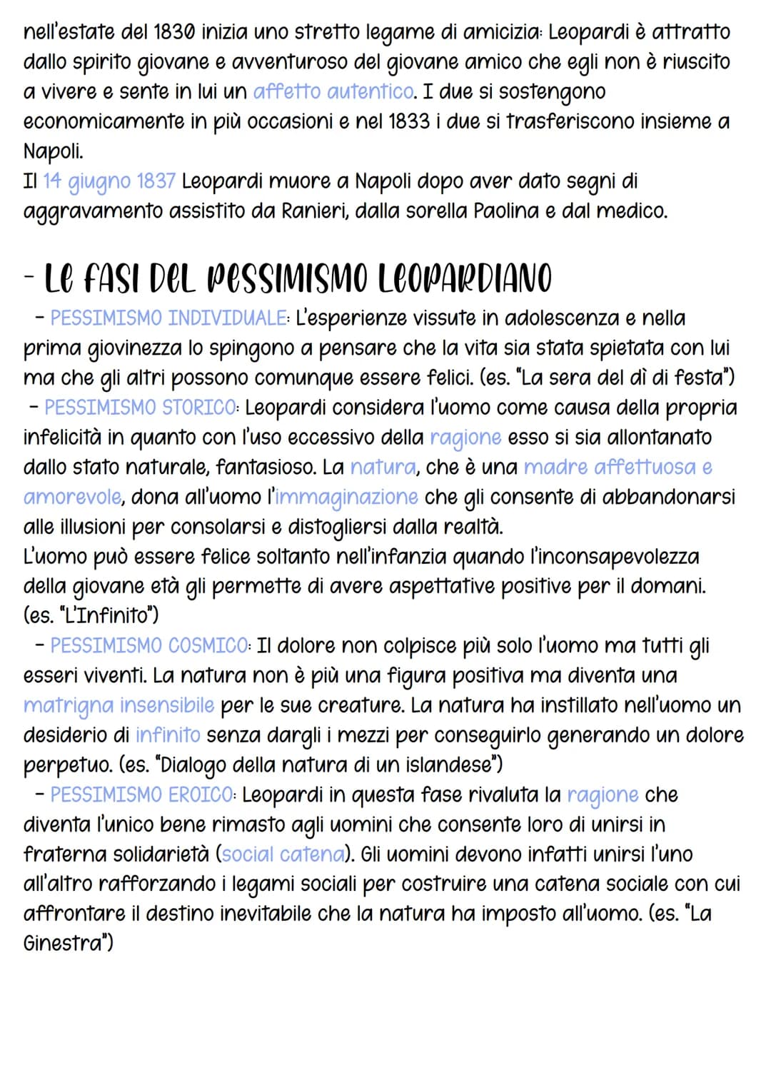 Leopards
- LA VITA
Leopardi nasce nel 1798 a Recanati da una nobile famiglia di rigide tradizioni
conservatrici.
Il padre, il Conte Montaldo