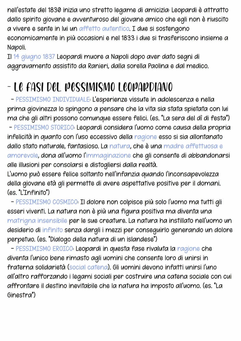 Leopards
- LA VITA
Leopardi nasce nel 1798 a Recanati da una nobile famiglia di rigide tradizioni
conservatrici.
Il padre, il Conte Montaldo