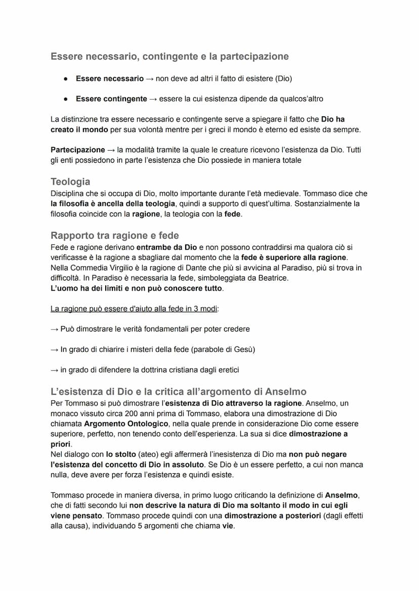 San Tommaso
La scolastica è una corrente filosofica sviluppatasi tra il XI e il XIV secolo, durante il basso
medioevo. Si chiama scolastica 