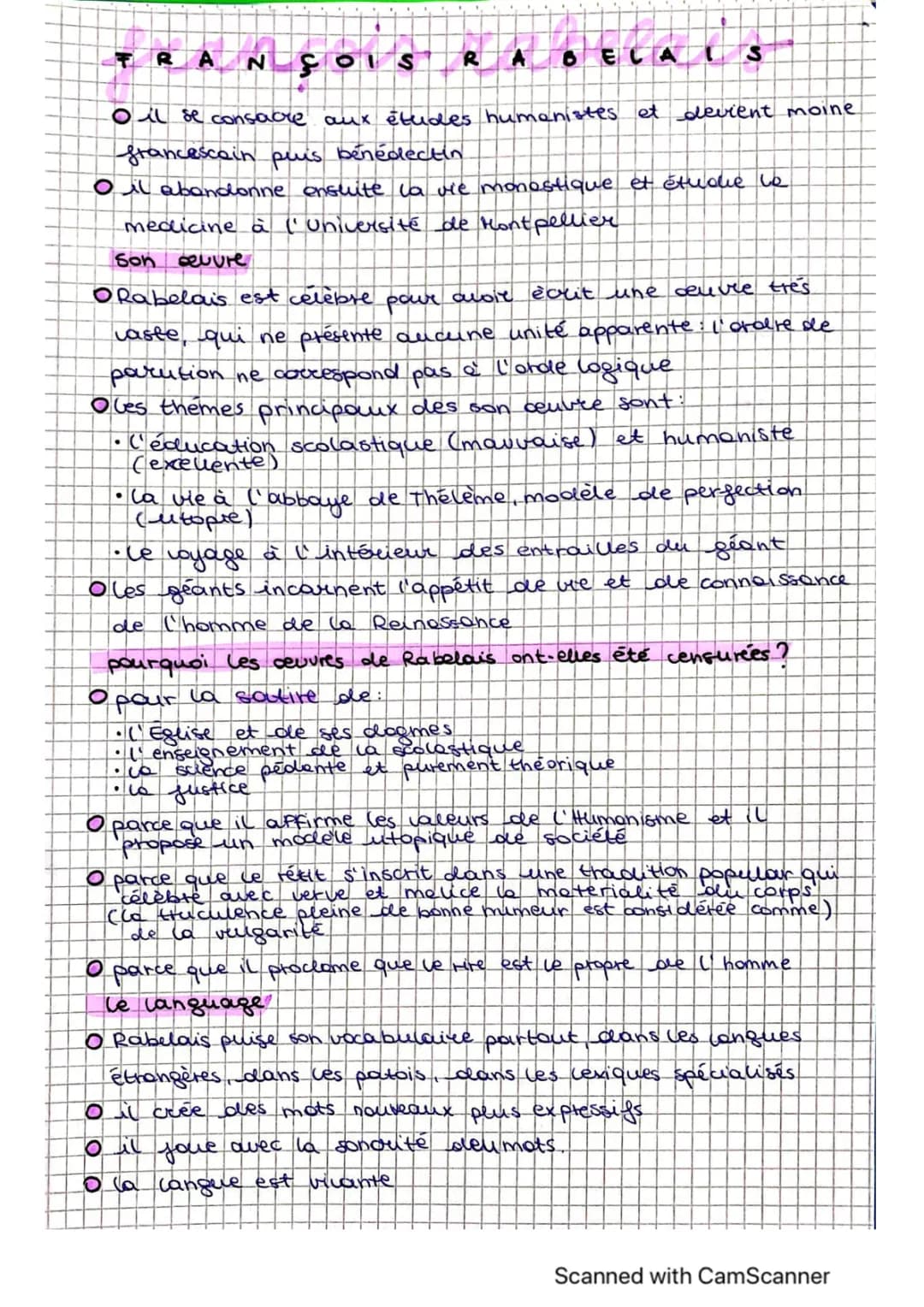 Gargantua résumé et Rabelais: Vie, Œuvres et Mouvement Littéraire