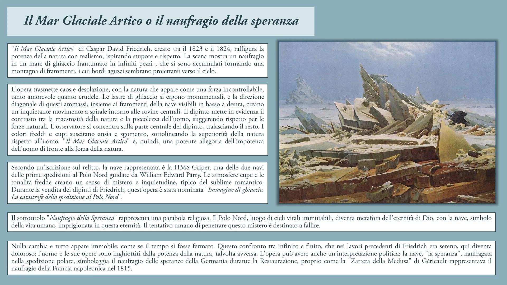 Caspar David Friedrich
«Ľunica vera fonte dell'arte è il nostro cuore»
Caspar David Friedrich nasce il 5 settembre 1774 a Greifswald, una
ci