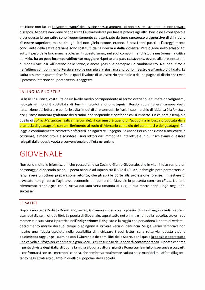 LA SATIRA E L'EPIGRAMMA: PERSIO, GIOVENALE E MARZIALE
LA SATIRA
La satira, genere letterario tipicamente romano, è attestata per la prima vo