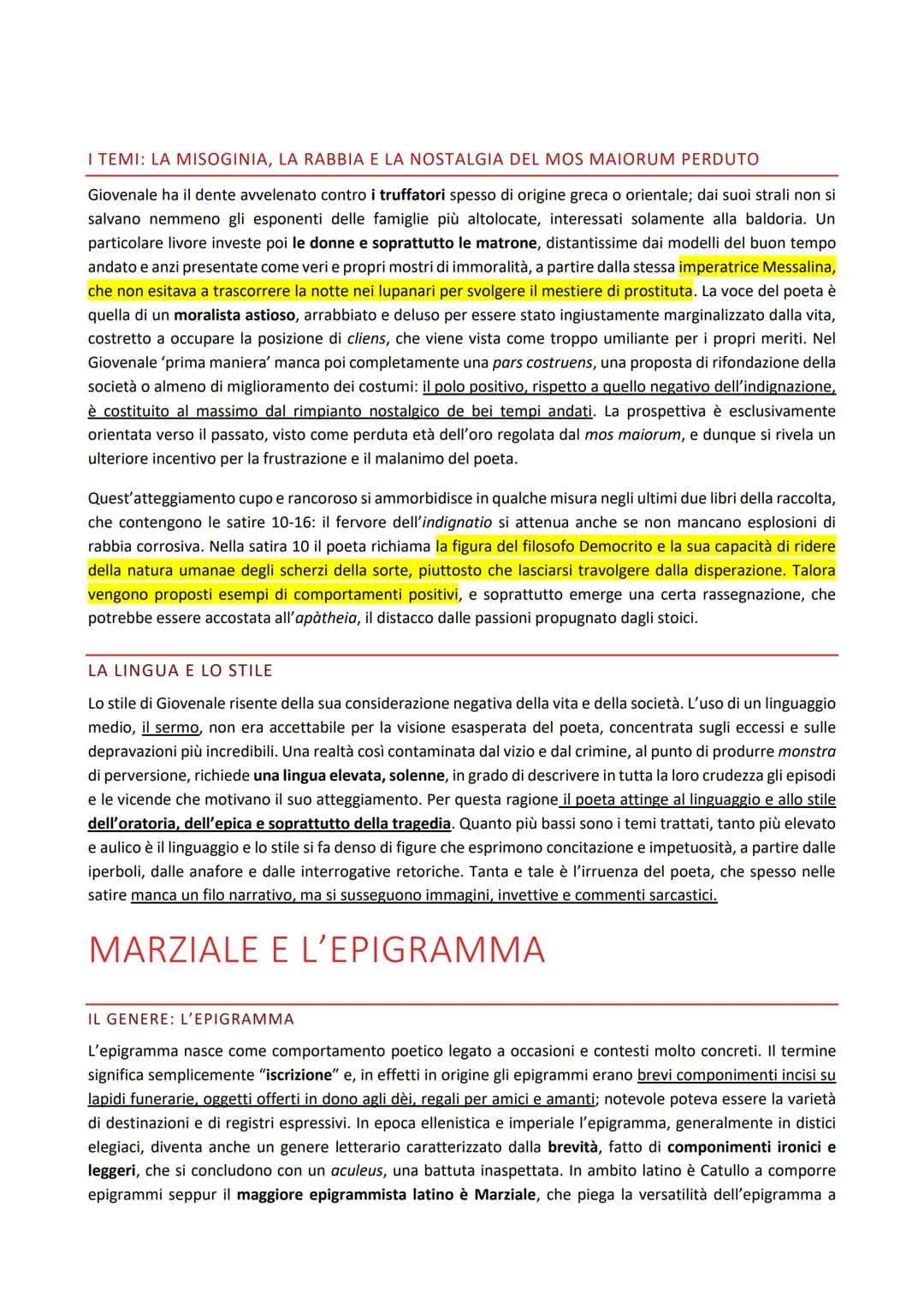 LA SATIRA E L'EPIGRAMMA: PERSIO, GIOVENALE E MARZIALE
LA SATIRA
La satira, genere letterario tipicamente romano, è attestata per la prima vo